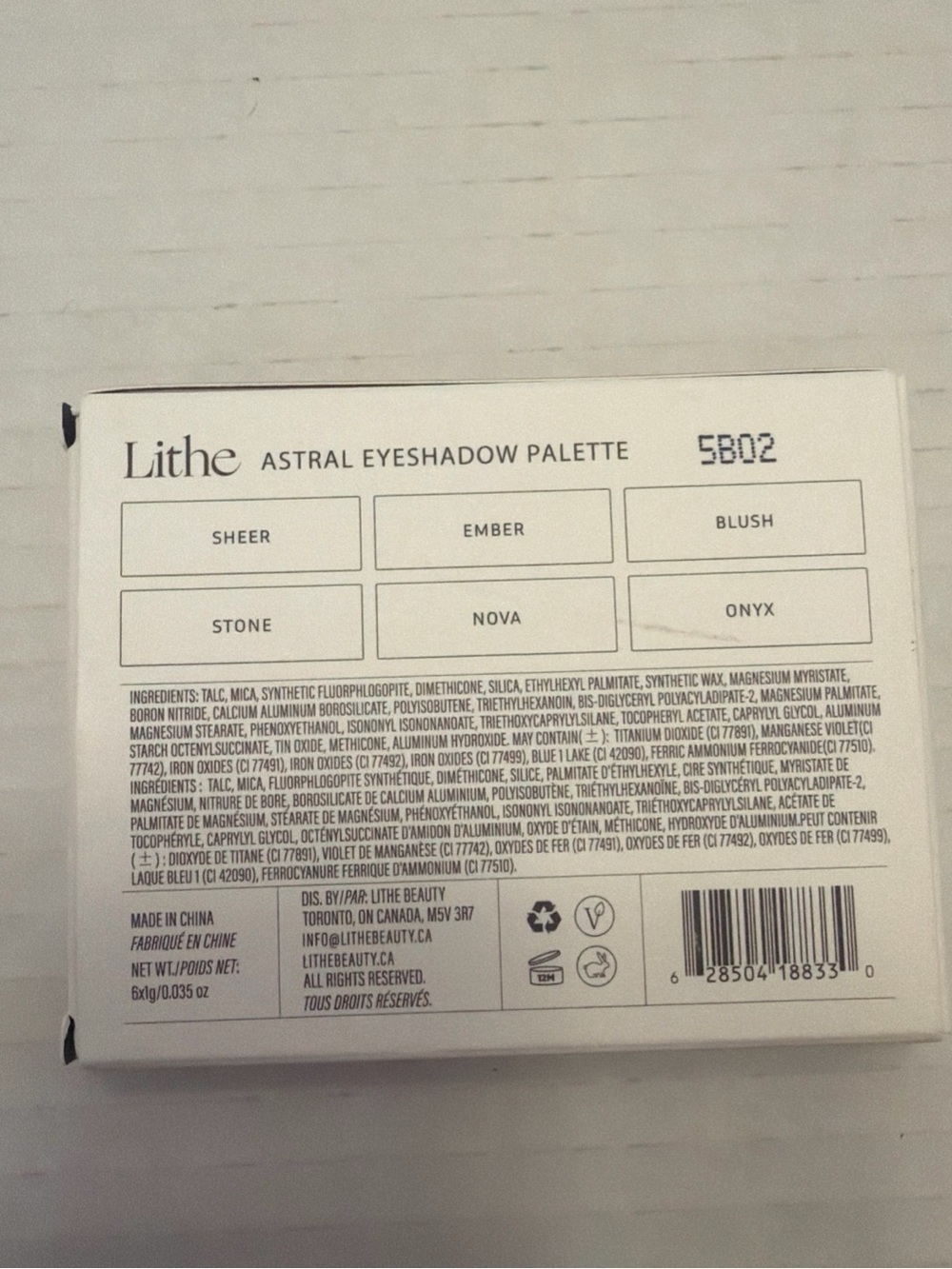 Litho 6-Shade Eyeshadow Palette — Neutral, Brown & Pink - Picture 4 of 4